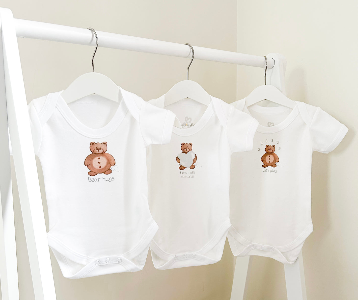 My First Year - Bear - Set of 3 Mixed Size Bodysuit Gift Set