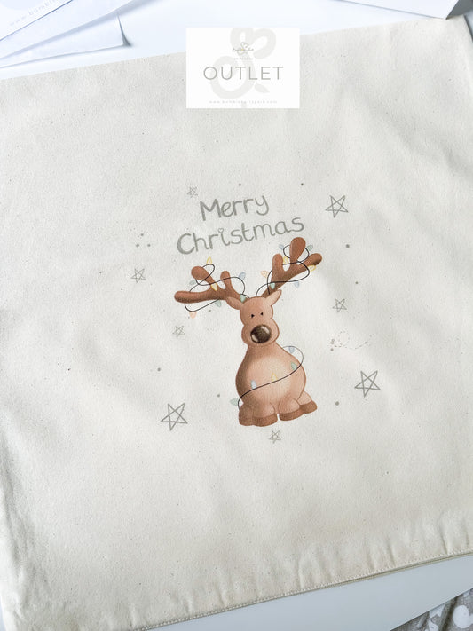 OUTLET Reindeer Cushion (smaller print) - Available as cover only too