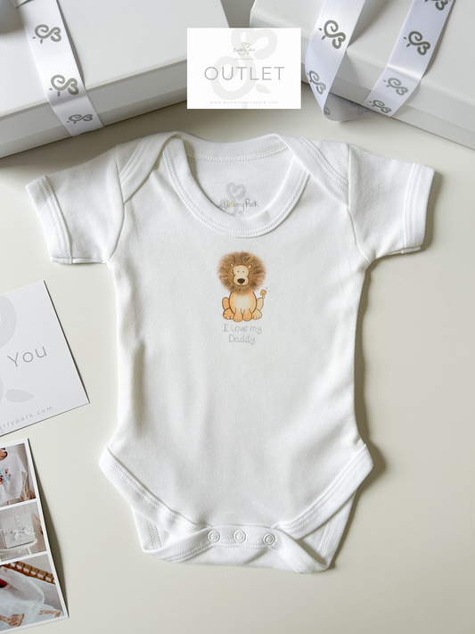 OUTLET "I love my daddy" Lion - Bodysuit - 0-3m