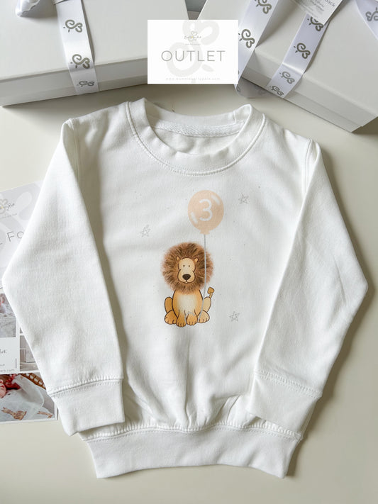 OUTLET 3rd Birthday Lion Sweatshirt  - 3 years