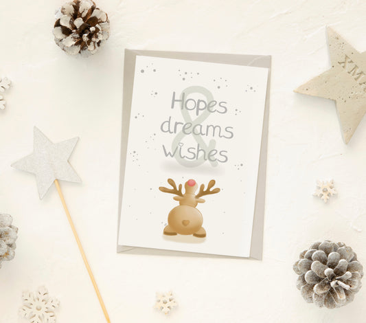 OUTLET New Year Hopes Dreams and Wishes Card