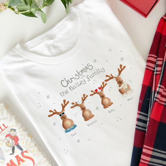 Men's Family Reindeer Pyjamas - Personalise me