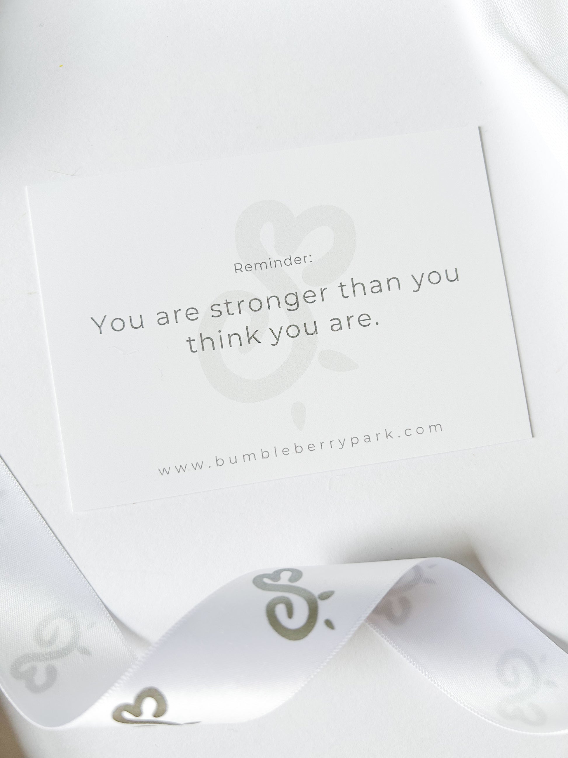 mindset card set for new mum gift with quote "you are stronger than you think you are"