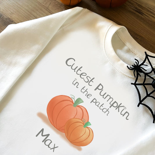 Personalised_cutest Pumpkin_in the Patch_Sweatshirt_Bumbleberry_Park