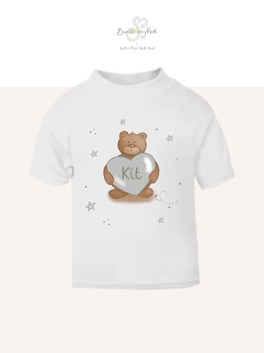 Personalised T-Shirt / Sweatshirt - Bumbleberry Bear Heart