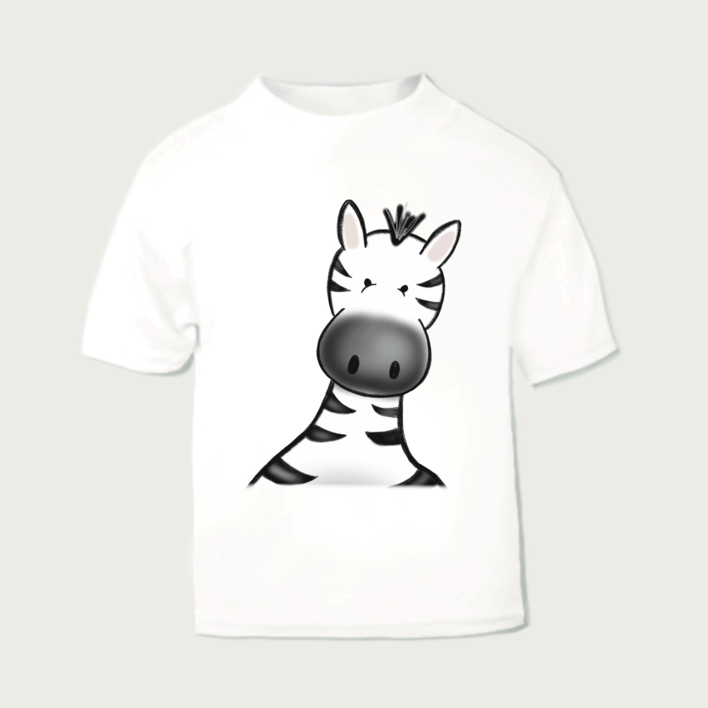 safari zebra children's printed t-shirt design